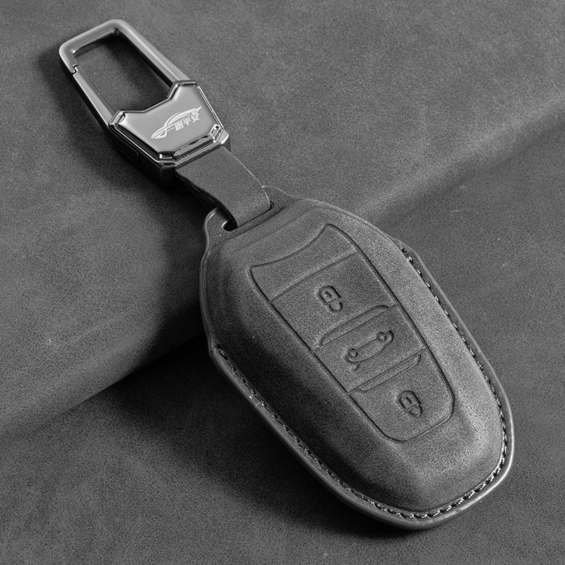 25款标致508L钥匙套408/5008/408X/4008锁匙扣508L/2008/3008汽车