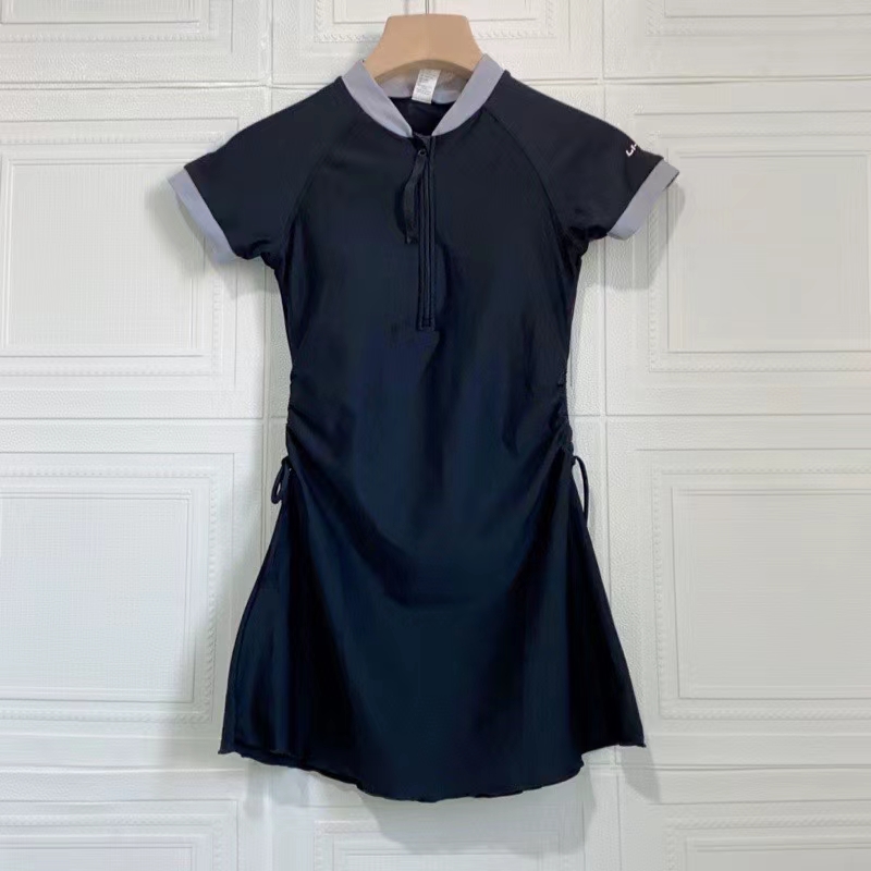 游泳馆专用女士大码短袖连体泳衣