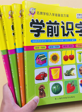 儿童学前数学识字语文拼音拼读训练教材书看图认字书语言测试题全套4本幼升小一年级102050100以内加减法思维训练学前班数学练习册
