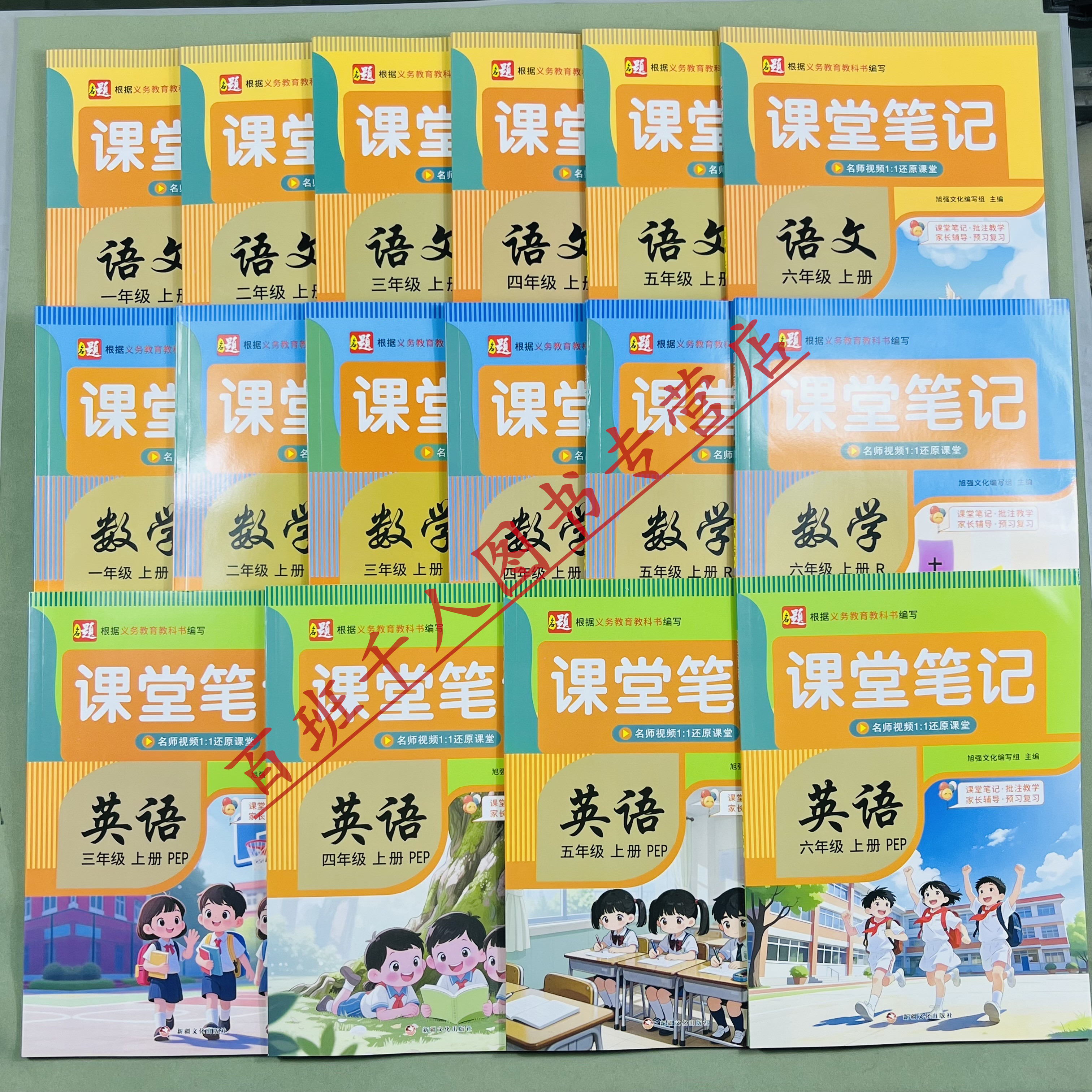 小学课堂笔记语文数学英语上册RJ