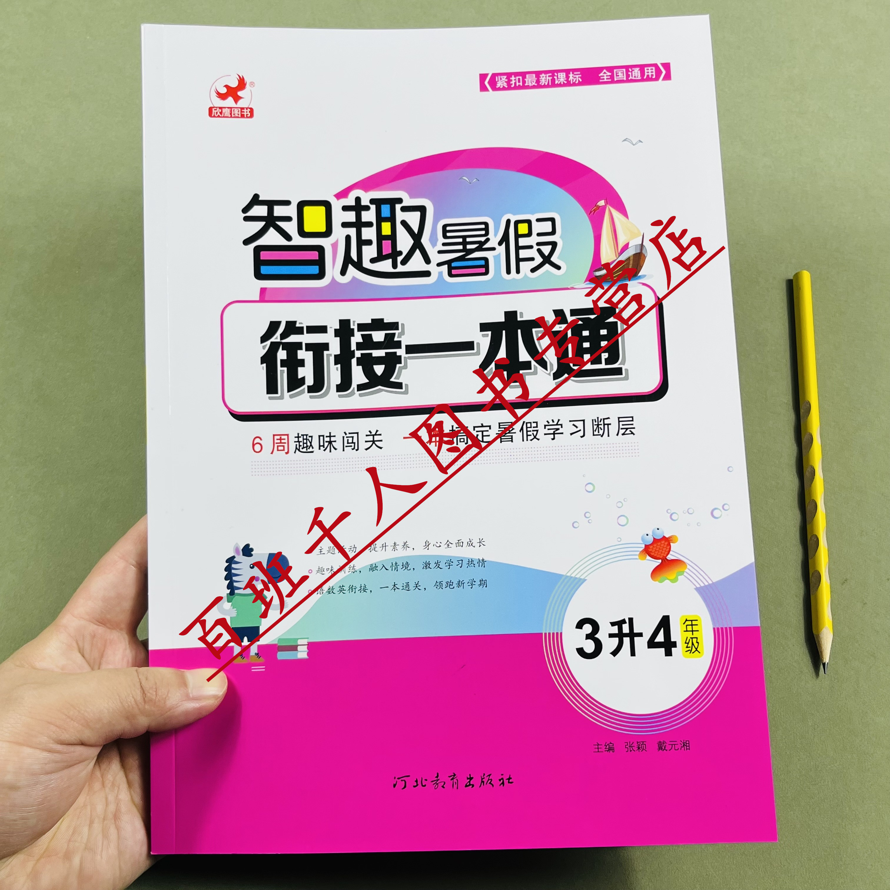 欣鹰智趣暑假衔接一本通3升4年级