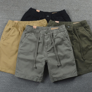 waist solid 松紧腰短裤 Boys 男生纯色 shorts elasticated 韩版