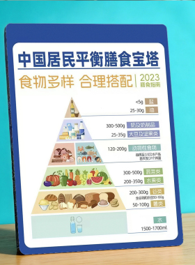 中国居民平衡膳食宝塔美容院店内宣传桌面摆件