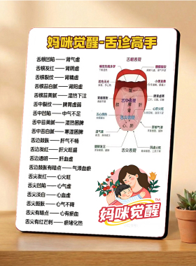 中医舌诊科普 美容院店内宣传 桌面摆件 助力拓客