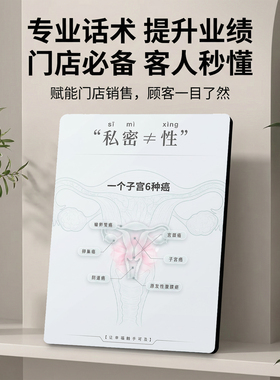 子宫六种癌科普 美容院店内宣传桌面摆件助力获客