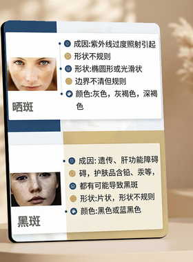 美容院色斑知识科普装饰摆件美业门店前台桌面展示摆台