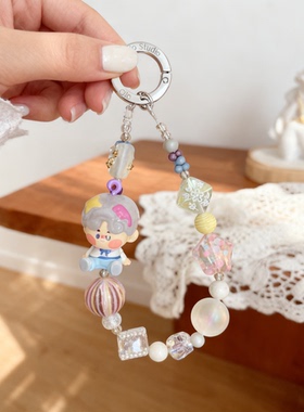 原创手机链泡泡玛特跟我去郊游系列 PINO JELLY萌粒手机链包链