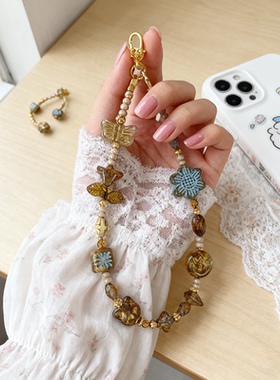 ins风手机链防丢挂绳多功能钥匙包包通用装饰挂链品