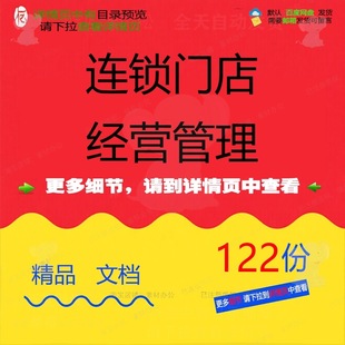 连锁门店经营管理协议书促销员专卖店服务竞工作常识大中合同岗