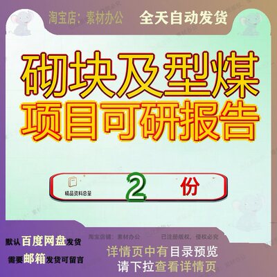 砌块及型煤项目可研报告行性研究可范文洁净27亩可范可报究2究范