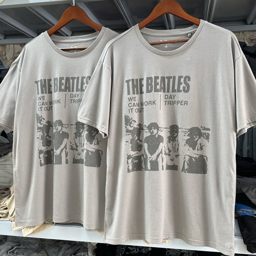 美版 披头士The Beatles甲壳虫乐队Day Tripper复古男女短袖夏薄T
