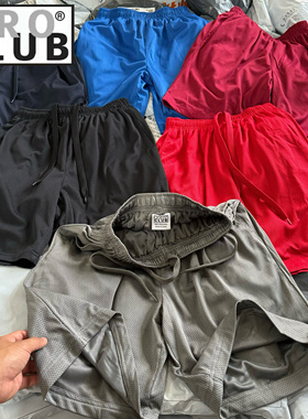 王炸！PROCLUB出口单 男双层网眼街头嘻哈短裤五分裤休闲打球速干