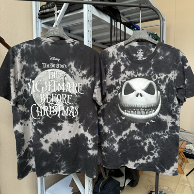 BOMBA STUDIO美式复古vintage街头宽松短袖T恤不规则扎染男女纯棉