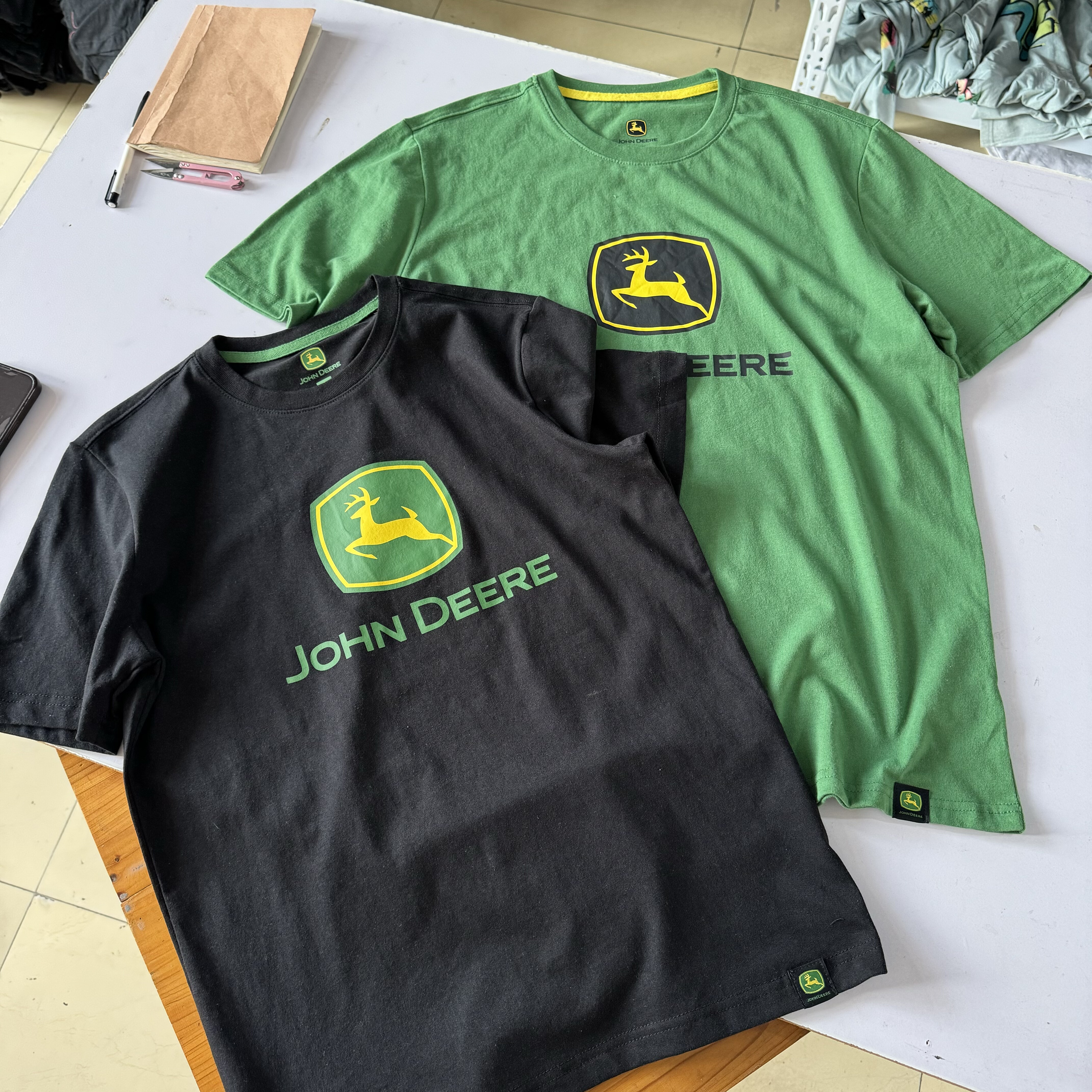 出口单 户外 约翰迪尔JohnDeere美式工装男女夏薄短袖t恤小众236