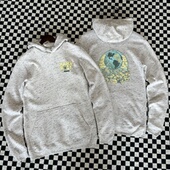 rock城市名版 美国单 硬石摇滚h 复古段染连帽套头卫衣男女薄绒758