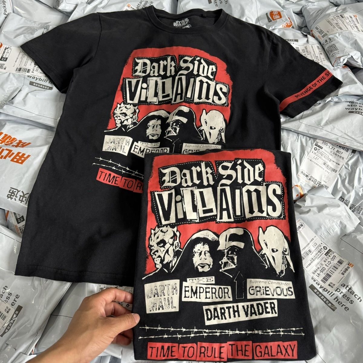 外贸出口 星战 是时候统治银河系了水洗男女款短袖T恤夏薄街头069