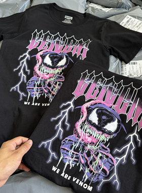 出口外贸 美式毒液vintage Venom T-Shirt短袖T恤夏薄街头男女274