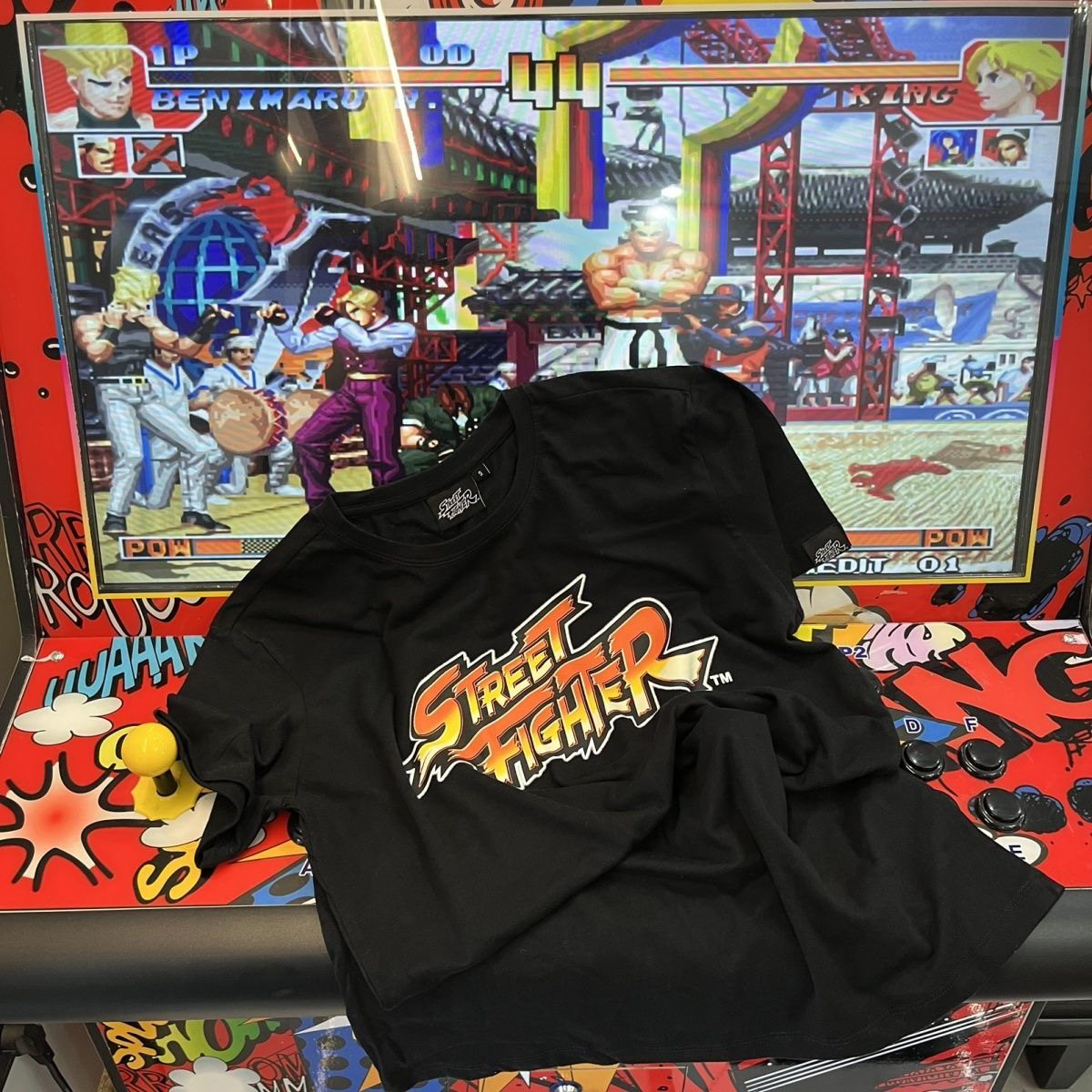 Street Fighter90年代街头霸王拳王街机游戏风林火山男士短袖T恤