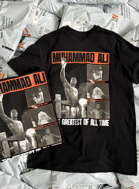 Muhammad Ali穆罕默德•阿里 拳王美式复古夏宽松短袖男女款33498