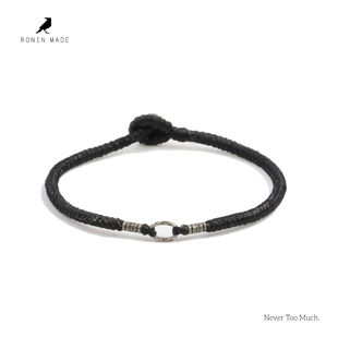 RONINMADE复古小众简约设计感斯锐情侣编织手绳礼物男士红绳好运