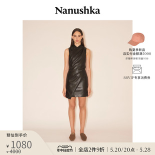 女士 NANUSHKA MELBA 限时折扣 高领OKOBOR™素皮高级感连衣裙