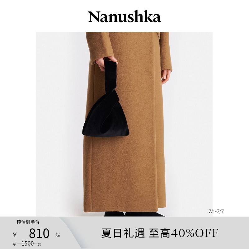 【季末折扣】 NANUSHKA 女士 JEN MINI-BLACK 设计感腕包
