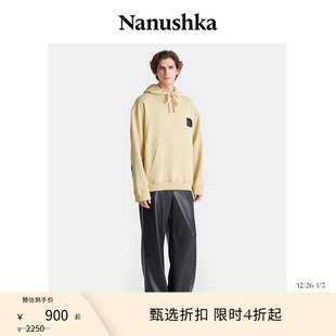 季 EVER 末折扣 男女同款 绳刺绣宽松连帽衫 NANUSHKA