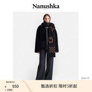 季 LANCE 末折扣 男女同款 保暖百搭宽松围巾 NANUSHKA