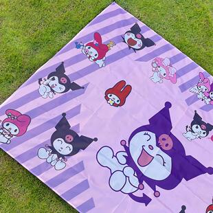库洛米卡通野餐垫露营防潮沙滩垫折叠春游秋游野餐超轻便携环保