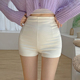 百搭热裤 白色高腰弹力紧身短裤 显瘦辣妹包臀裤 韩版 女2026春夏新款
