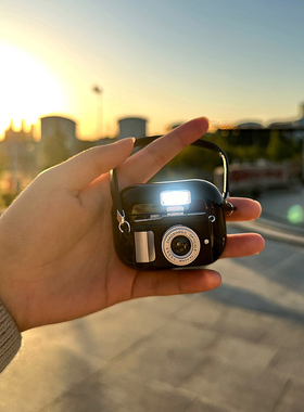 复古闪光照相机freebudspro4华为se3耳机se2保护套freeclip蓝牙pro3耳机5i套