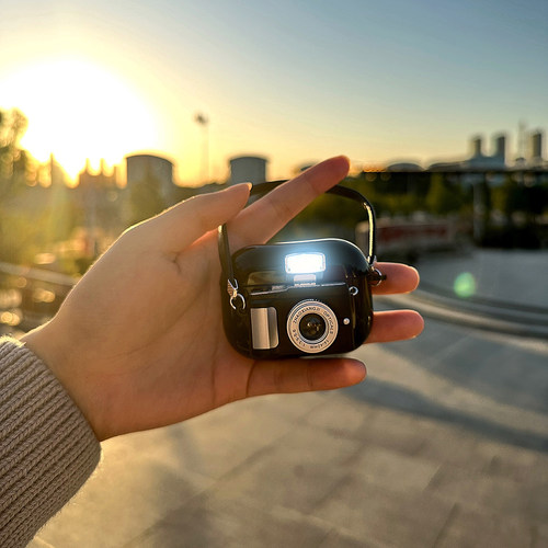 复古照相机漫步者atombuds原子豆plus花再zeroair耳机x1保护套zero喵蓝牙耳机套小奶豆