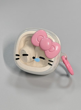 花结kitty猫适用倍思wm02耳机保护套wm01保护壳as01卡通bc1可爱bs1nc软壳w04防摔bs2lite防丢透明