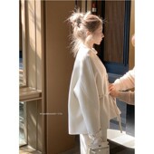 福利6折清仓 csk丘比特 梨花坠雪Fleur 新中式 双面尼丝棉外套