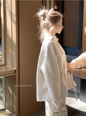 【福利6折清仓】csk丘比特 梨花坠雪Fleur 新中式双面尼丝棉外套