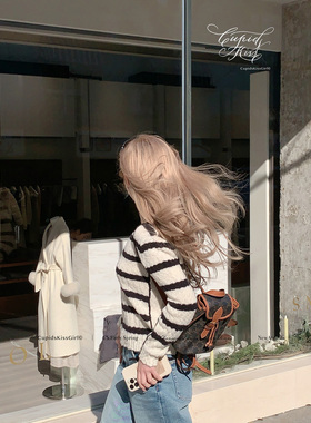 【福利65折清仓】csk丘比特“娇憨的条纹！”65美丽奴羊毛针织衫