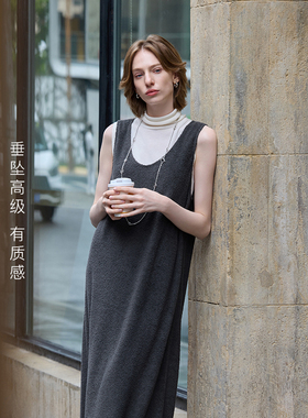 MSLAN26春灵动松弛感舒适V领背心裙纸片人连衣裙MGCT470