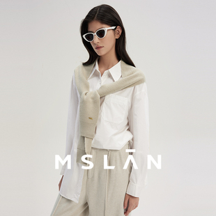 慵懒巴黎 针织柔软披肩MFCM9P01 MSLA早春冬复古时尚