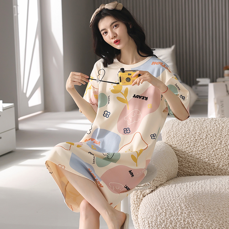 2024俞兆林新款甜美睡衣女短袖七分裤两件套甜美宽松家居服女