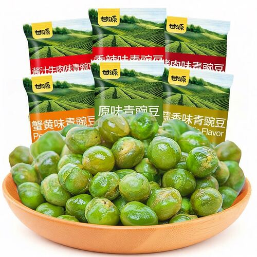 甘源青豆蒜香味青豌豆500g袋装