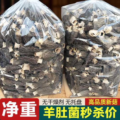 新鲜羊肚菌云南特产干货虫草日晒菌蘑菇煲汤