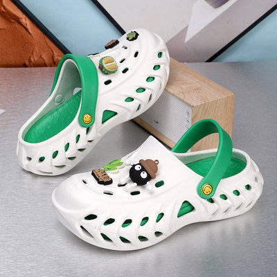 NDU男鞋商超同款男士洞洞鞋沙滩鞋一脚蹬时尚透气运动鞋