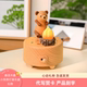 森活木趣篝火熊小台灯音乐盒夜灯刻字摆件儿童女孩生日礼物女生