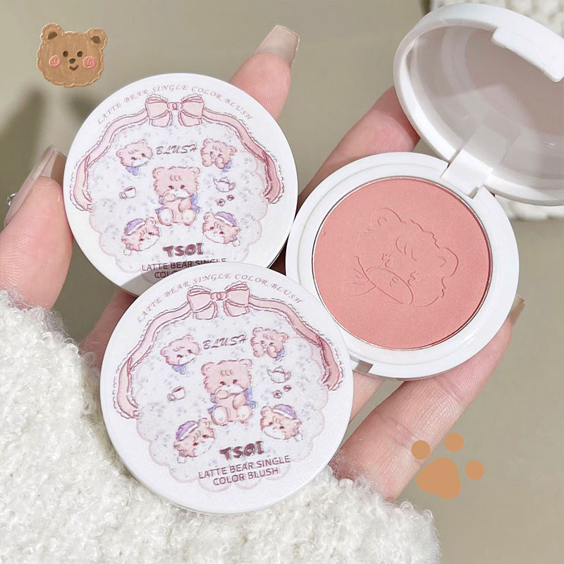 我悟了~韩系腮红低饱和纯欲自然学生党哑光高光眼影提亮胭脂修容