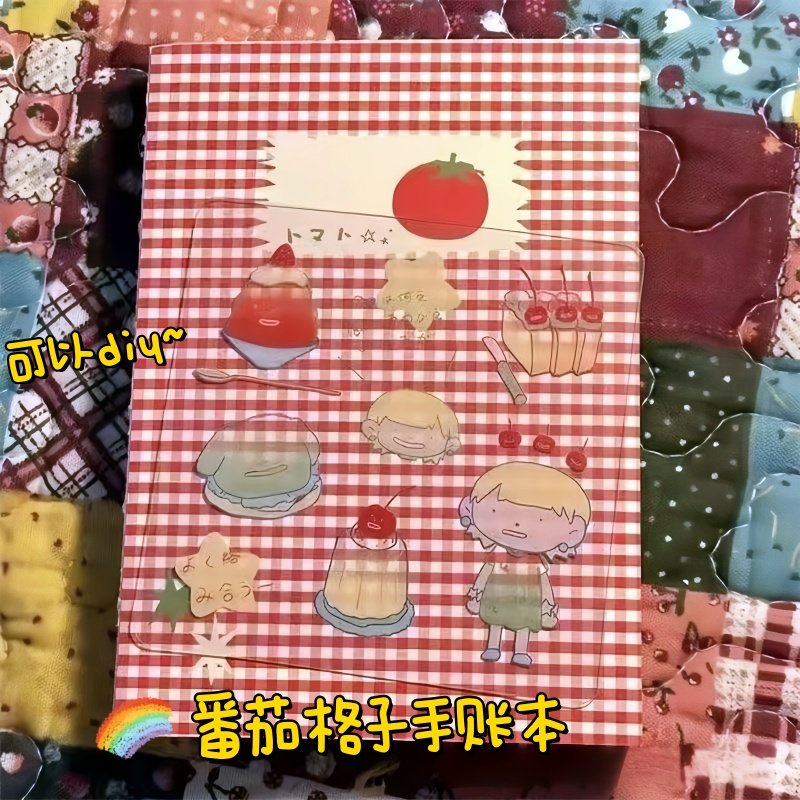 复古简约番茄格纹笔记本加厚空白小众高颜值小学生日程记事手帐本,文具电教/文化用品/商务用品,手帐/日程本/计划本,淘宝优惠券,粉丝福利购,淘宝优惠卷