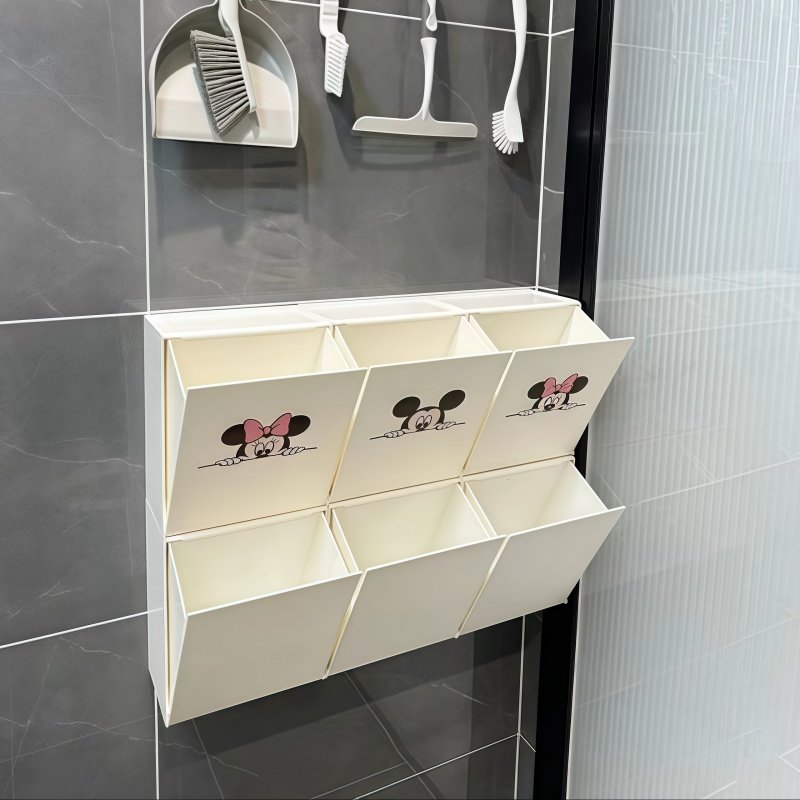 卫生间收纳神器厕纸收纳盒纸巾盒墙面免打孔防水壁挂卫生巾置物架,收纳整理,壁式收纳盒,淘宝优惠券,粉丝福利购,淘宝优惠卷