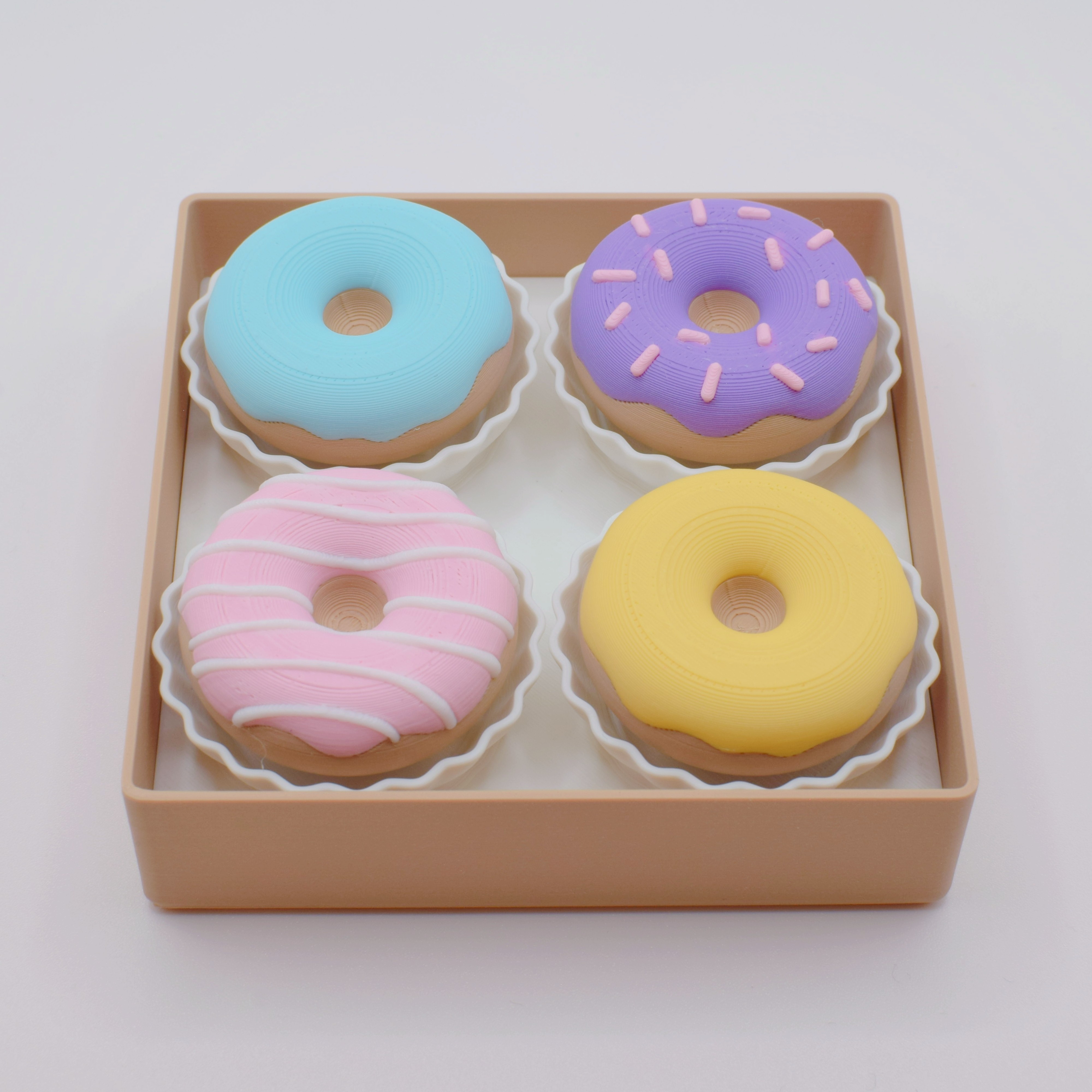 小印匠3D打印甜甜圈盒解压按键玩具可爱治愈桌面摆件试轴器小礼物,节庆用品/礼品,钥匙扣,淘宝优惠券,粉丝福利购,淘宝优惠卷