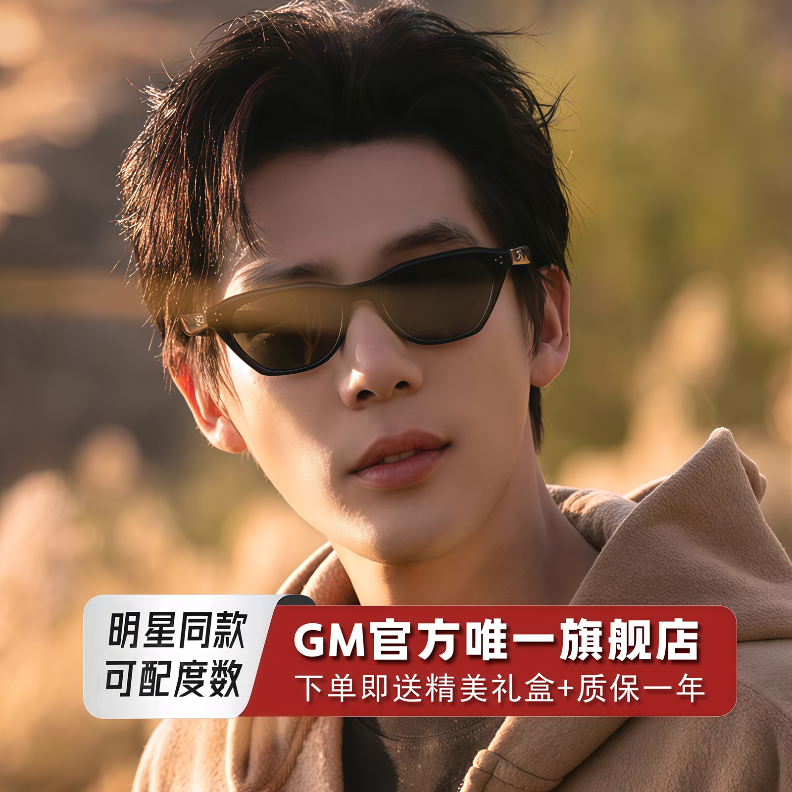 GM墨镜太阳眼镜偏光开车专用窄框