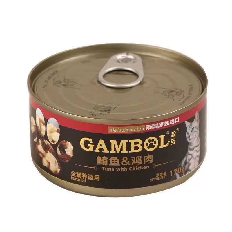 麦富迪海鲜水煮系列/鲔鱼+鸡肉猫罐170g*5罐猫咪零食罐