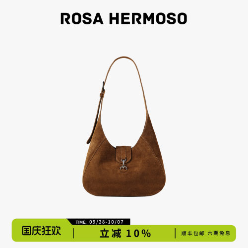 ROSA HERMOSO/珞赫「摩卡」单肩腋下包简约时尚冬反绒2025女包新